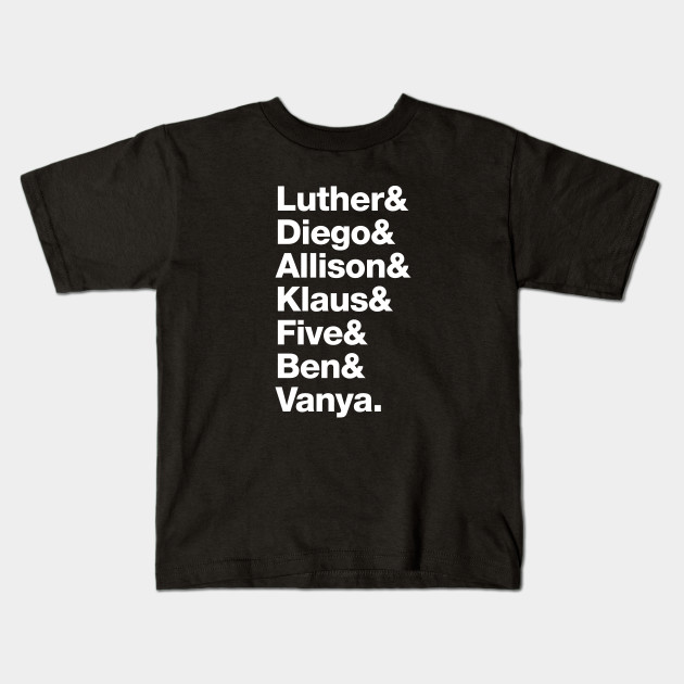 The Umbrella Academy - Luther, Diego, Allison, Klaus, Five, Ben & Vanya.